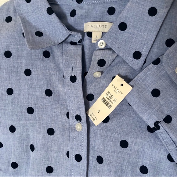 Polka Dot Button Down Shirt - Picture 4 of 4